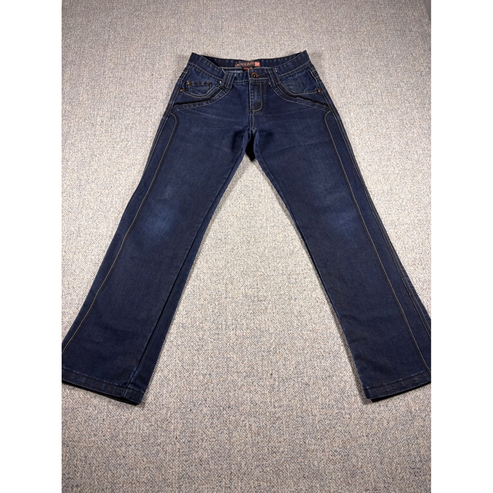 Crunch Jeans Dark Blue Embroidered Jeans‎ Men's 30X30